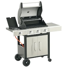 Outsunny Deluxe Gas Barbecue Grill 3+1 Burner Garden BBQ w/ Large Cooking Area