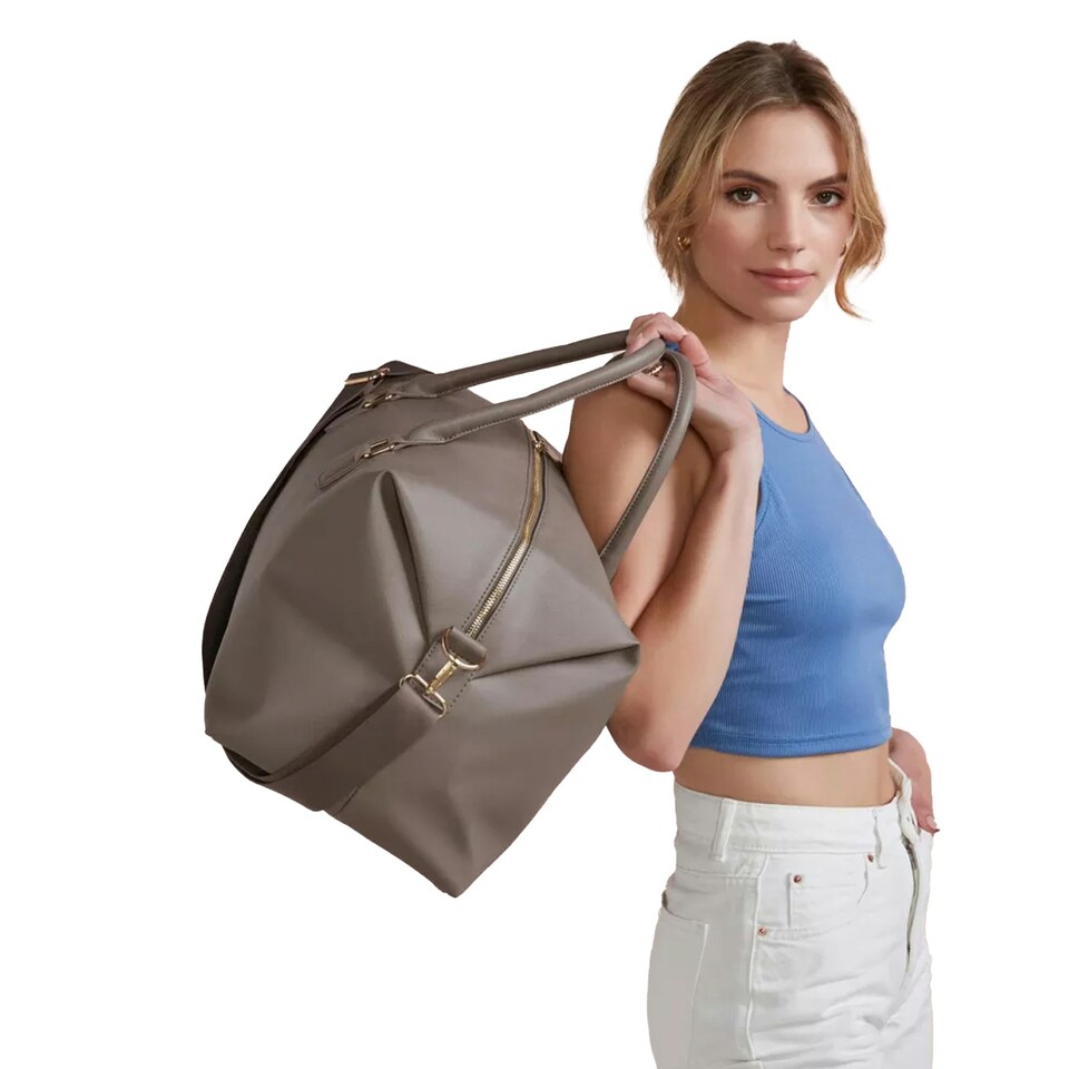 image 1 of Bagbase Womens/Ladies Boutique Weekender Holdall - Taupe - One Size