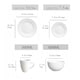 image 7 of simpa Timeless 24PC Plain White Porcelain Dinner Set