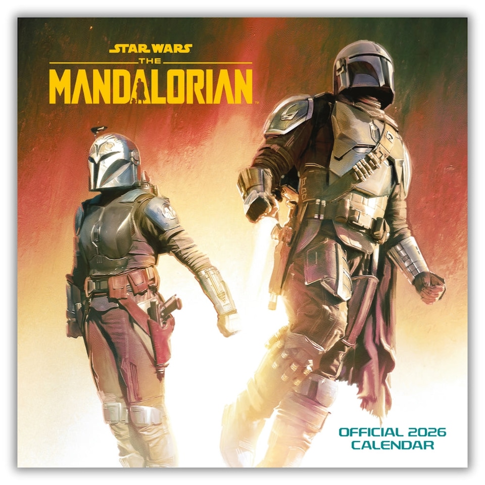 STAR WARS THE MANDALORIAN 2026 SQUARE CALENDAR