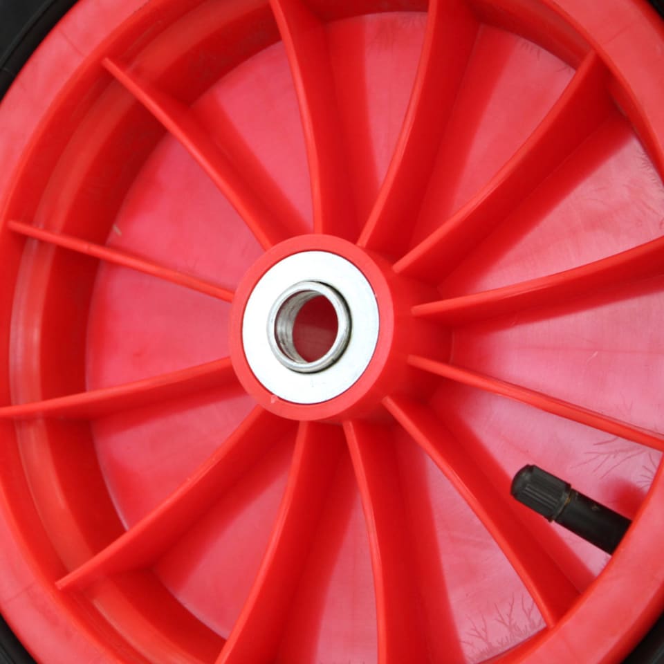 image 1 of 14 Inch Plastic Rim Wheelbarrow Replacement Pneumatic Tyre Wheel