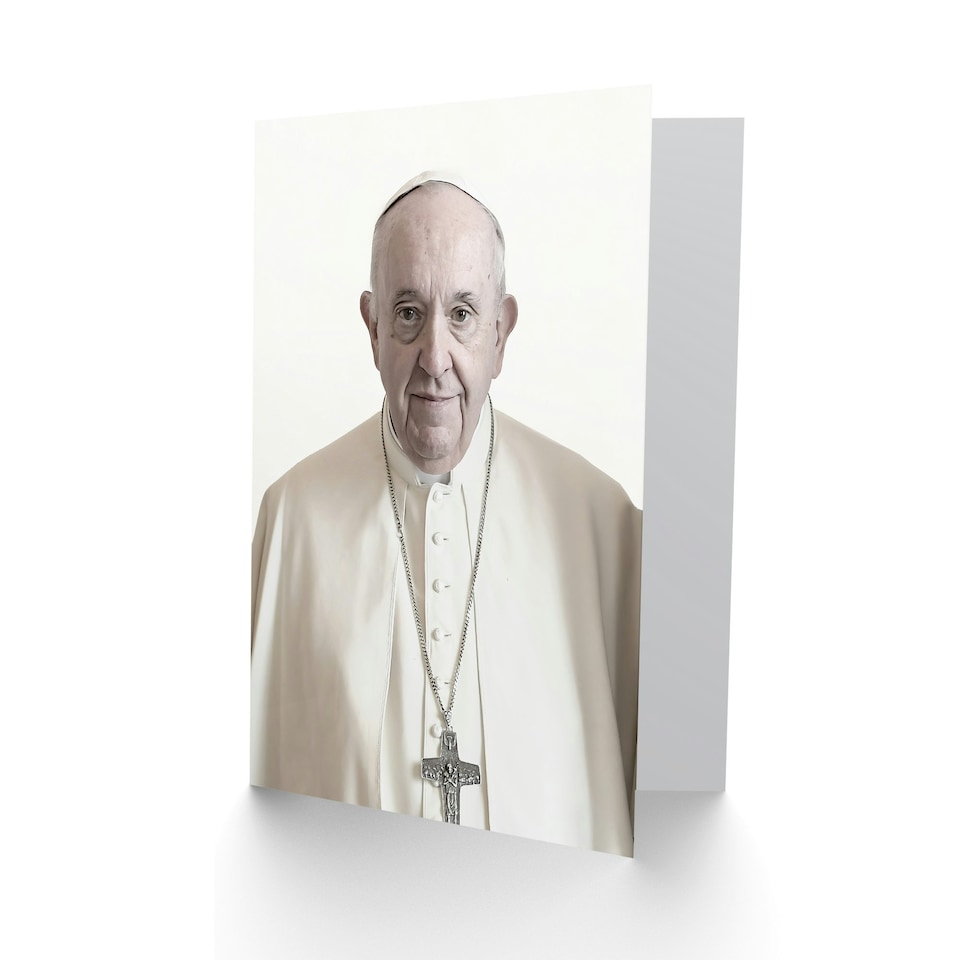 image 1 of Pope Francis Supreme Pontiff Photograph Portrait Greeting Card