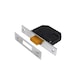 image 1 of Yale Essentials 3 Lever Chrome Deadlock - Black/Silver - One Size