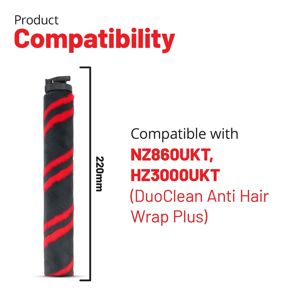 image 1 of Reliapart DuoClean Anti Hair Wrap Soft Brushroll For Shark NZ860UKT HZ3000UKT