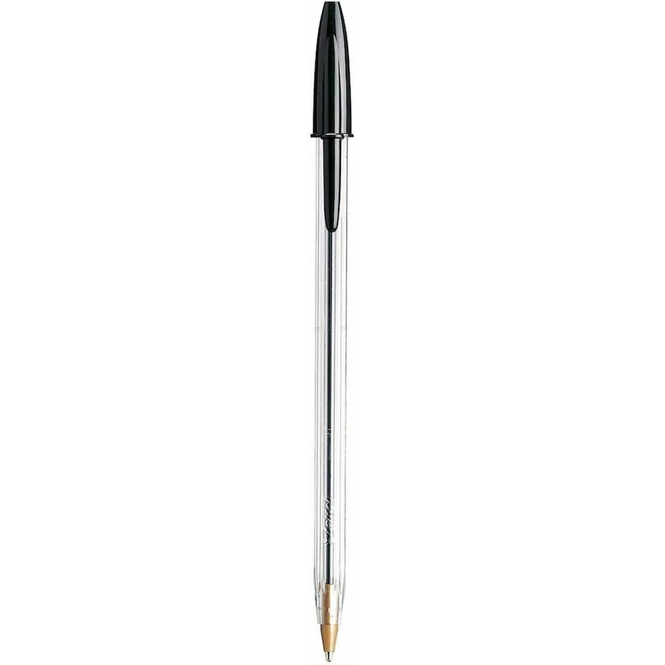 image 1 of 10 Pack BIC Cristal Xtra Smooth Black Ballpoint Pens | Easy Glide Medium Writing Pens