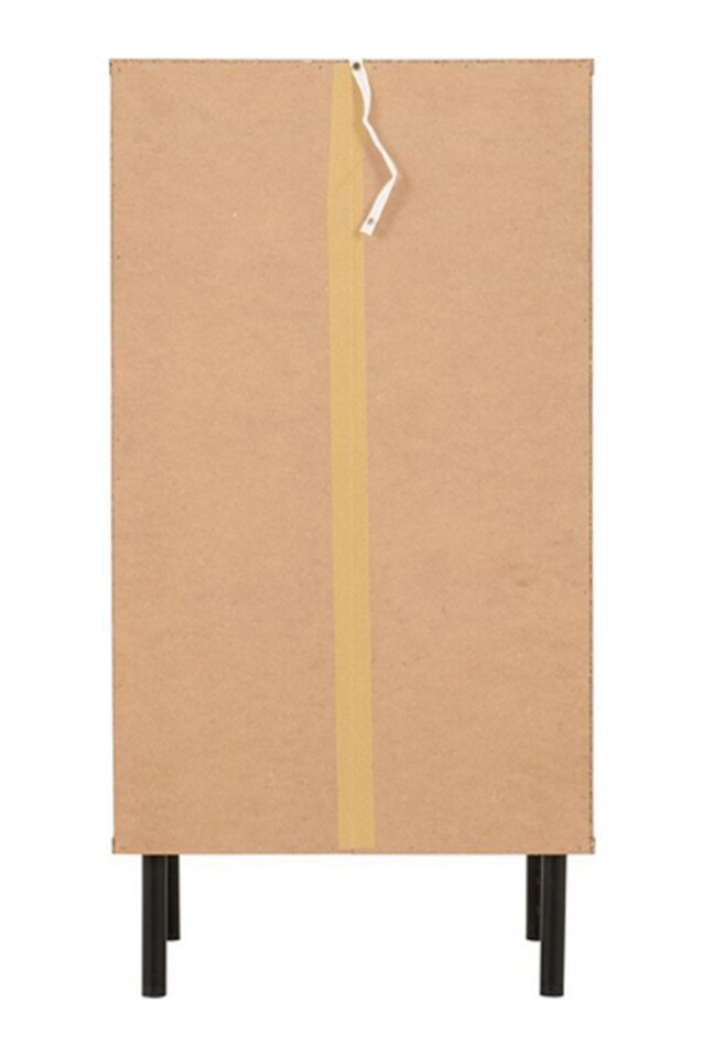 image 1 of Leon 5 Drawer Narrow Chest - L40 x W48.5 x H93.5 cm - Medium Oak Effect