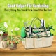 image 7 of 11pc Heavy Duty Stainless Steel Garden Tool Set with Tote Bag Durable Hand Tools