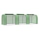 image 6 of Outsunny Tunnel Greenhouse Steel Frame for Garden w/ Zipper Doors