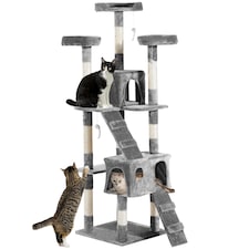 PawHut 173cm Cat Tower Scratching Post Activity Centre for Indoor