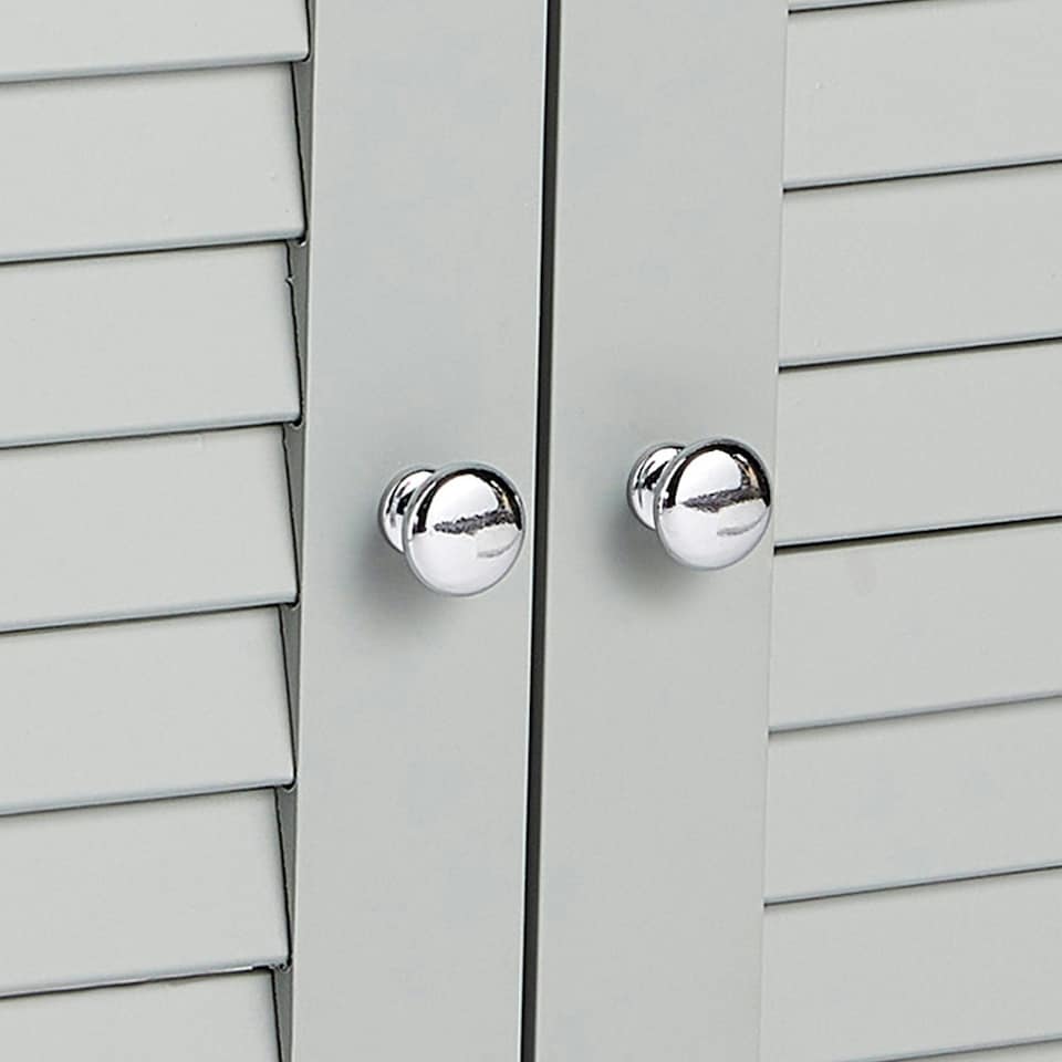 image 1 of VonHaus Shrewsbury Grey Under Sink Bathroom Cabinet