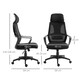 image 7 of Vinsetto Mesh Back Office Chair w/ Adjustable Height Padded Headrest Black