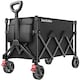 image 1 of Folding Trolley RollRider with Telescopic Handle and Front Swivel Wheels | Black | black | 1