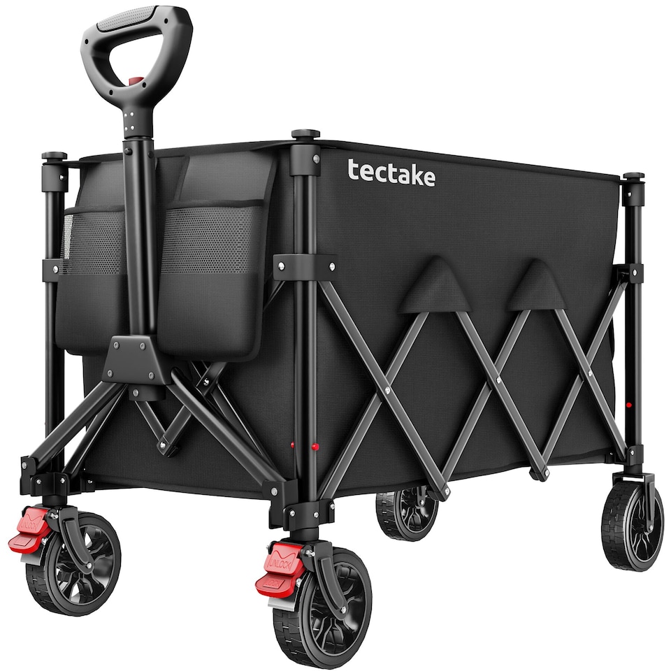 image 1 of Folding Trolley RollRider with Telescopic Handle and Front Swivel Wheels | Black | black | 1