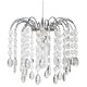 image 1 of Contemporary Waterfall Pendant Shade with Transparent Acrylic Droplets and Beads | Clear | Transparent | 1