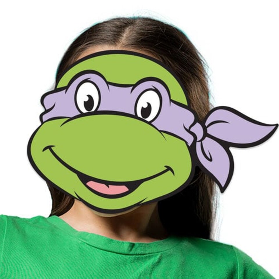 image 1 of Donatello Teenage Mutant Ninja Turtles Cardboard Face Mask