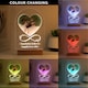 image 3 of Personalised Heart Photo Upload LED Light