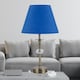 image 7 of Set of 2 Royal Blue Cotton 20cm Diameter Tapered Fabric Lamp Shades | Blue | Medium | 2