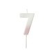 image 2 of Pink Ombre Number '7' Celebration Candle