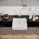 image 3 of 595mm - Single Bowl Fireclay Butler Kitchen Sink -  Overflow, Mixer Tap  & Waste