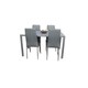 image 1 of kitchen Dining table and 4 grey leather chairs kitchen dining room furniture Grey