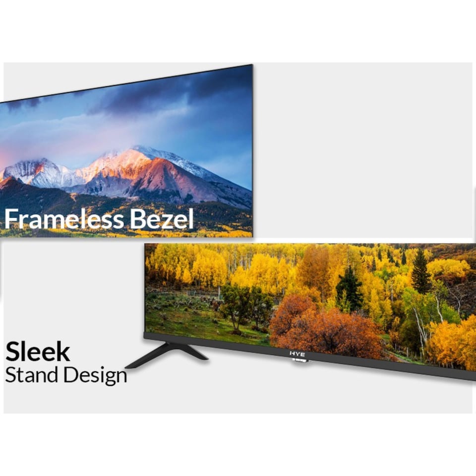 image 1 of HYE 32" Inch Smart TV HD Ready 720p HDR Frameless Tizen OS 3 x HDMI - 32HDS1008