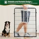 image 5 of Yaheetech 6 Metal Dog Playpen Panels, 68 × 100 cm Black