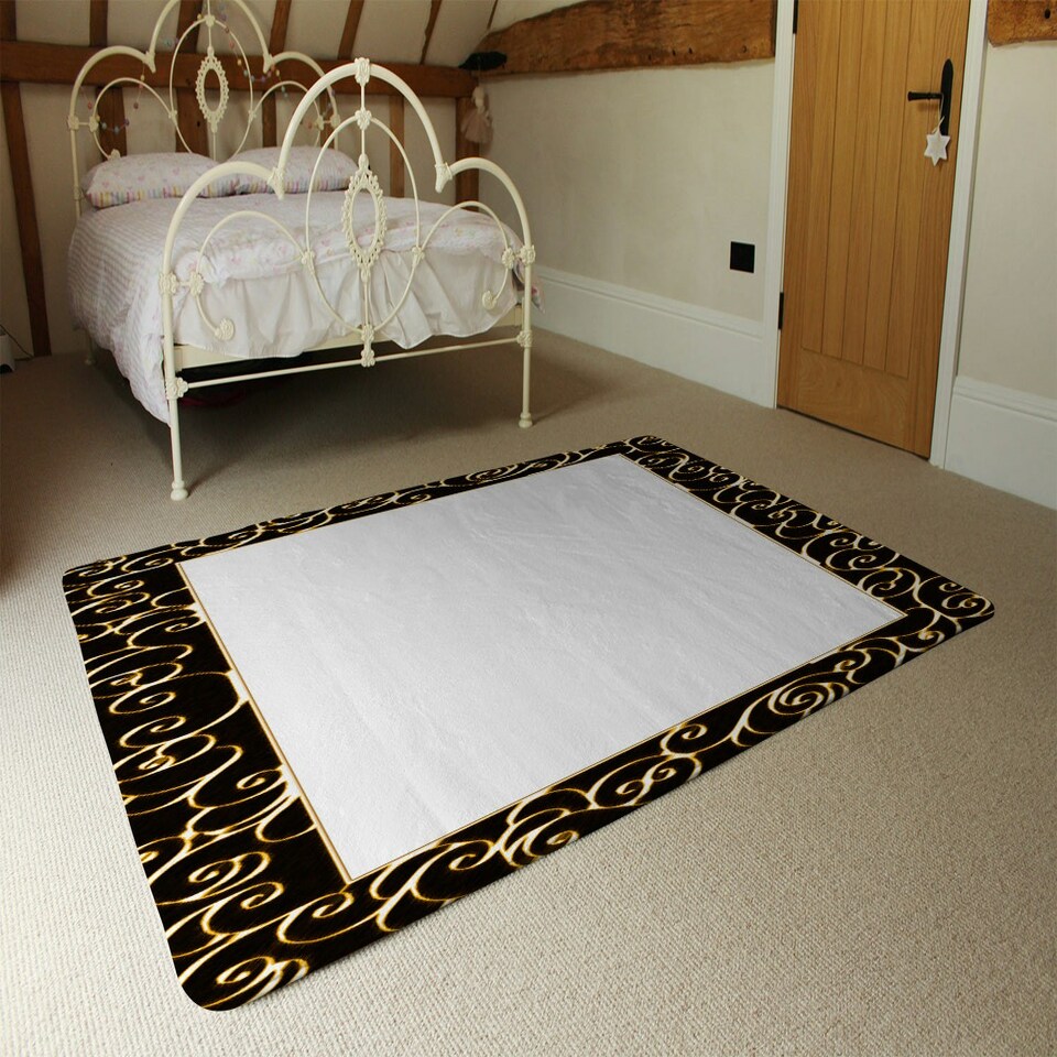 image 1 of Ancient Egyptian Border (Rug) Black | Medium: 80x150cm