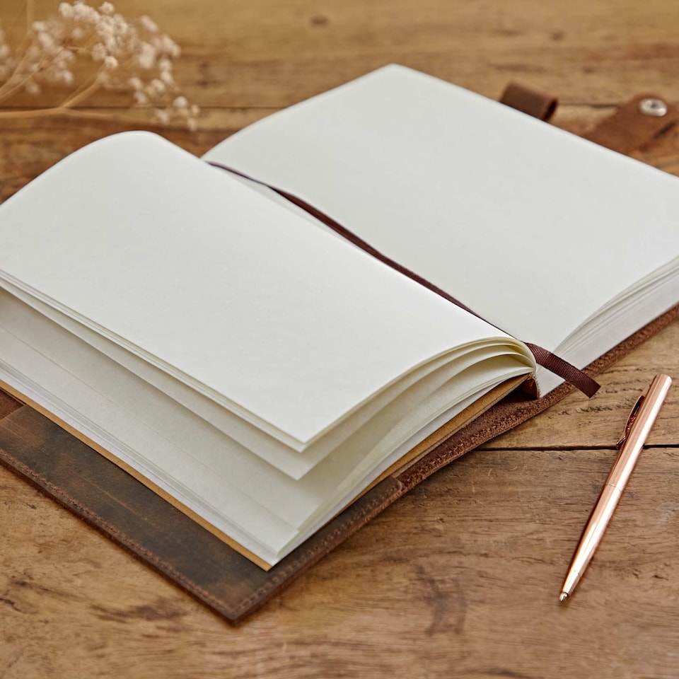 image 1 of Buffalo Leather Refillable Journal - Unlined Paper