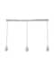 image 1 of ValueLights Shaw Diner Bar 3 Drop Brushed Chrome Adjustable Pendant Ceiling Light | Chrome