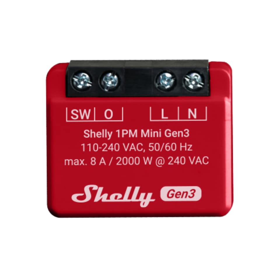 image 1 of Shelly Mini 1PM Gen 3 Switch (Pair)
