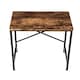 image 2 of Oypla 80cm Heavy Duty Industrial Writing Computer Desk Home Office Worktop Table Brown
