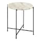 image 1 of Avila Side Table with White Marble Top 42x45cm
