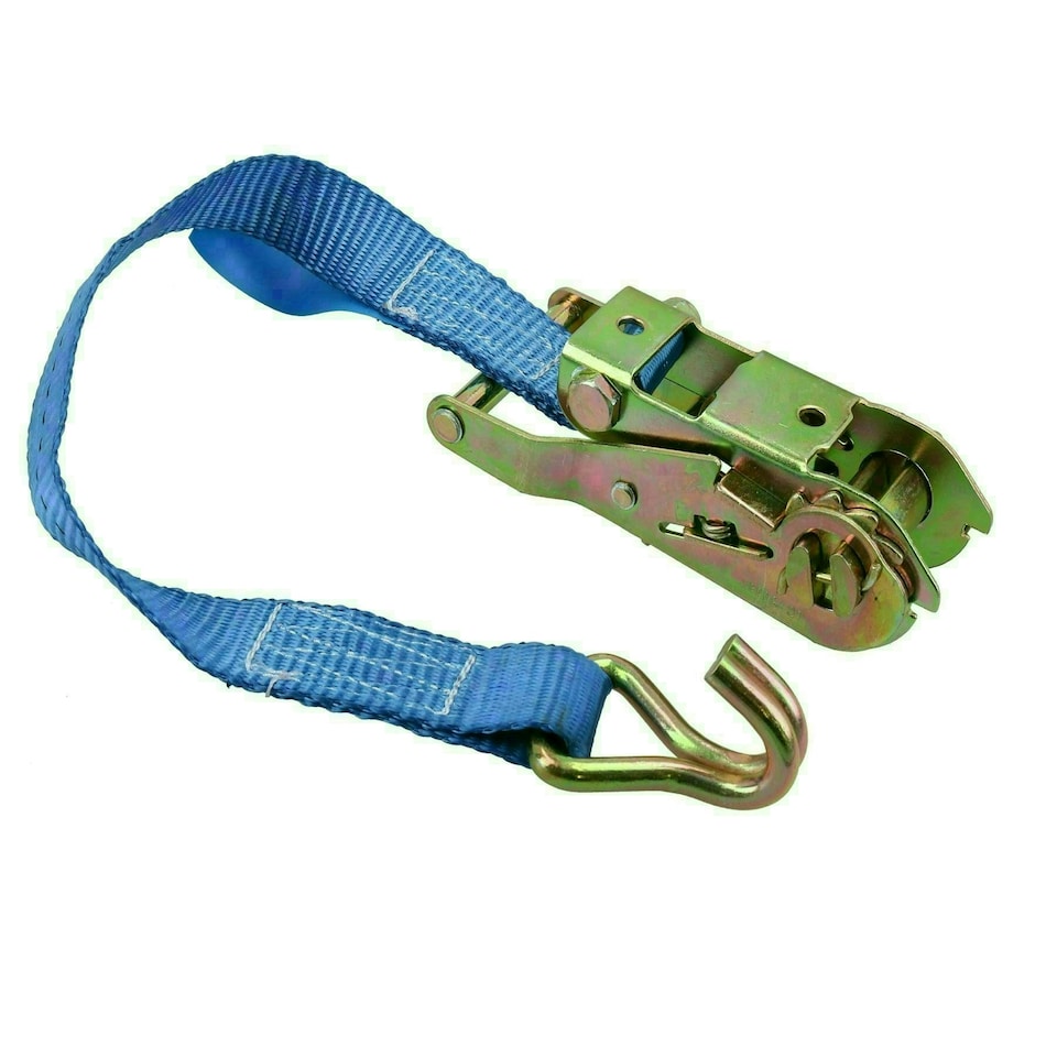 image 1 of 2 x 4 Metre x 25mm Heavy Duty ratchet Strap Tie Down Lashing Straps 0.4 Ton