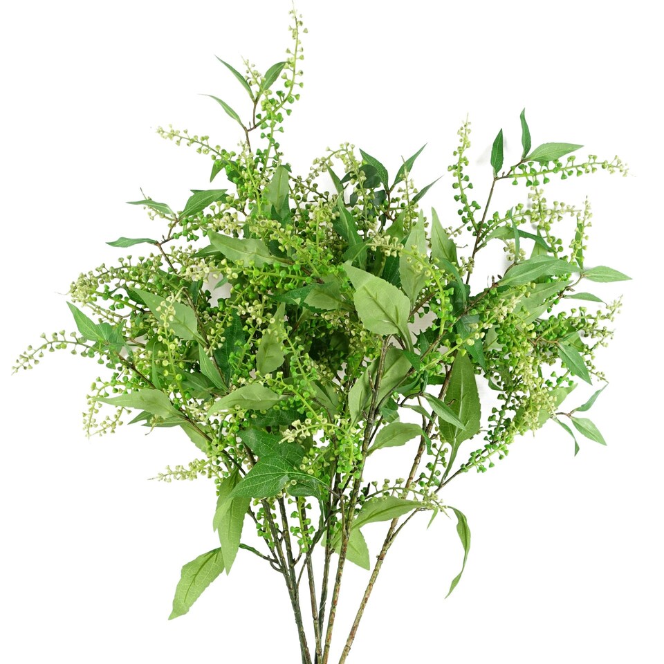 image 1 of 85cm Artificial Green Foliage Spray