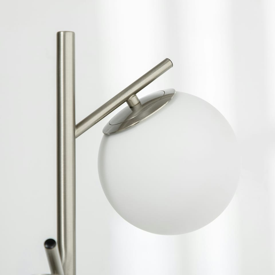 image 1 of HOMCOM Modern Tree Floor Lamp with 3 Light, for Living Room Bedroom, Silver