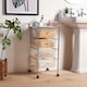 image 2 of VonHaus 4 Drawer White Storage Trolley with 360° Wheels