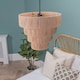 image 3 of ValueLights Easy Fit 4 Layer Natural Rattan Raffia Ceiling Pendant Light Shade + LED Bulb