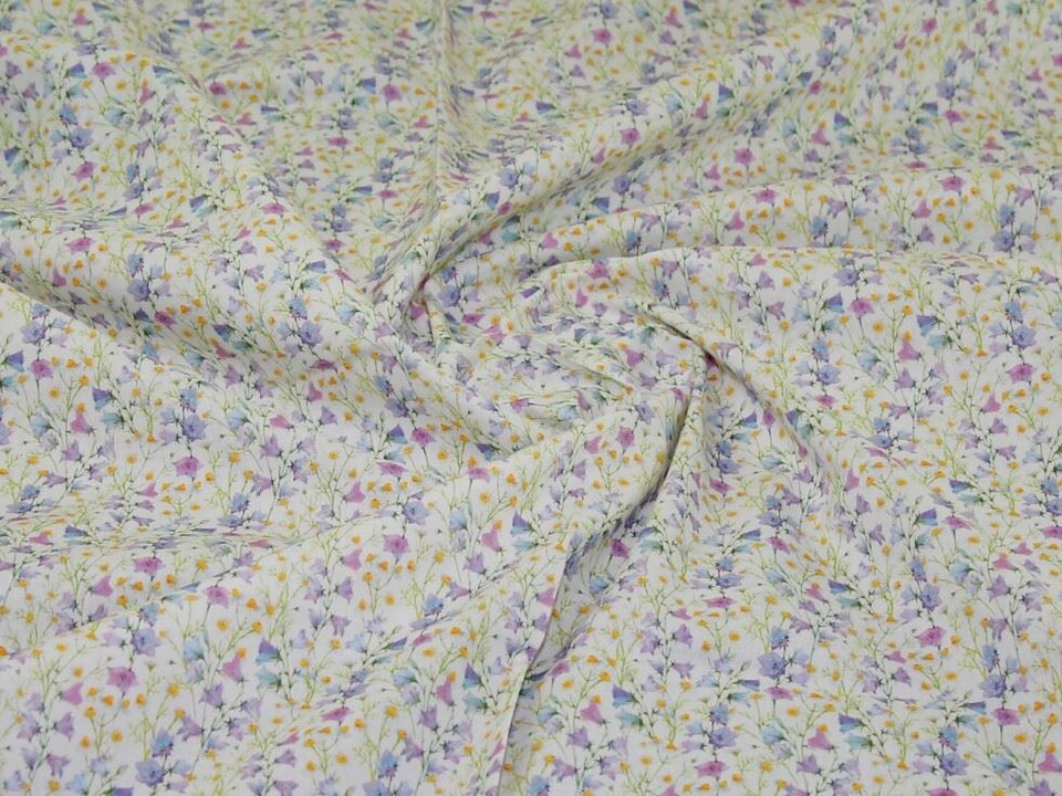 Multicoloured 100% Craft Cotton Fabric for Bag Making, Dressmaking, Quilting, 148cm / 58" Wide - per metre