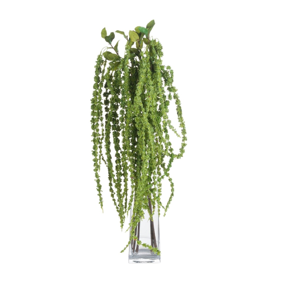 image 1 of Hill Interiors Faux Amaranthus - Green - 1m