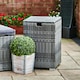 image 2 of Teamson Home Wicker Gas Tank Table for Fire Pits for 20 lb Propane Tank Cover, Grey