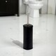 image 2 of Showerdrape Capri Black Toilet Brush & Holder | Black | Black | 1