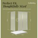 image 5 of Balterley Sliding Shower Suite with 6mm Safety Glass Door, Side Panel & 1400 x 700mm Shower Tray in Chrome Frame | Silver | Chrome | 3