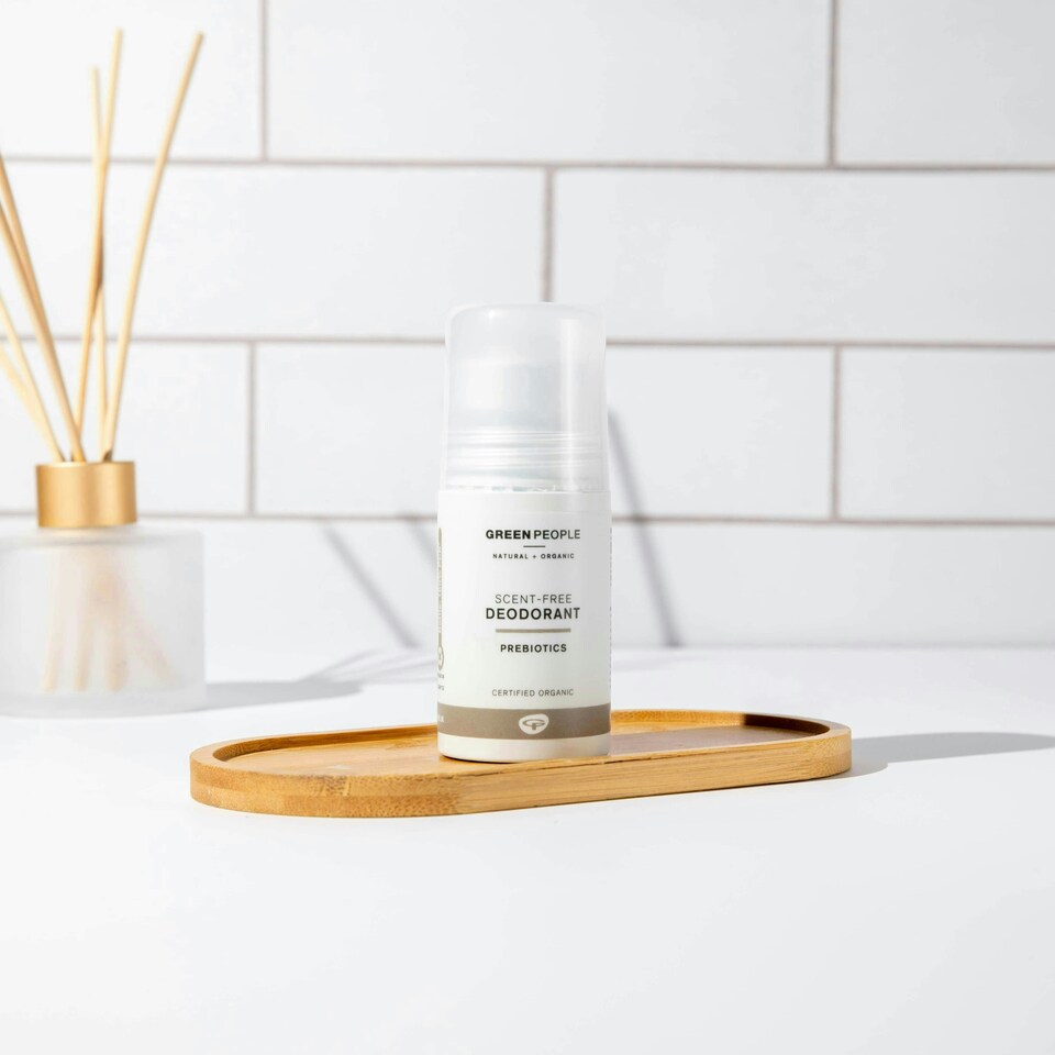 image 1 of Green People Scent Free Deodorant - With Prebiotics, Suitable for Sensitive Skin - Organic, Cruelty Free & Vegan, 75ml