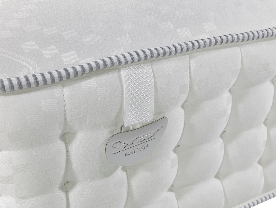 image 1 of Sareer Pocketo 4000 Pocket Sprung Latex Mattress 6FT | White | Super King