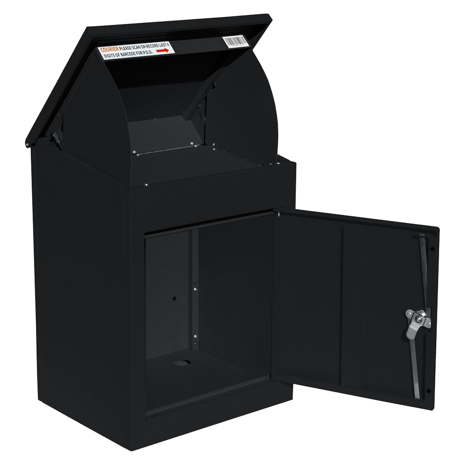 image 1 of Black Anti-Theft Parcel Post Box