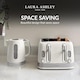 image 3 of Laura Ashley Kettle & Toaster Set Stainless Steel Bundle by VQ
