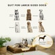 image 3 of PawHut Dog Bed Calming Pet Bed Dog Mattress for Large Dogs - Brown