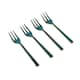 image 1 of Artesà Mini Serving Fork Set of 4 | Green