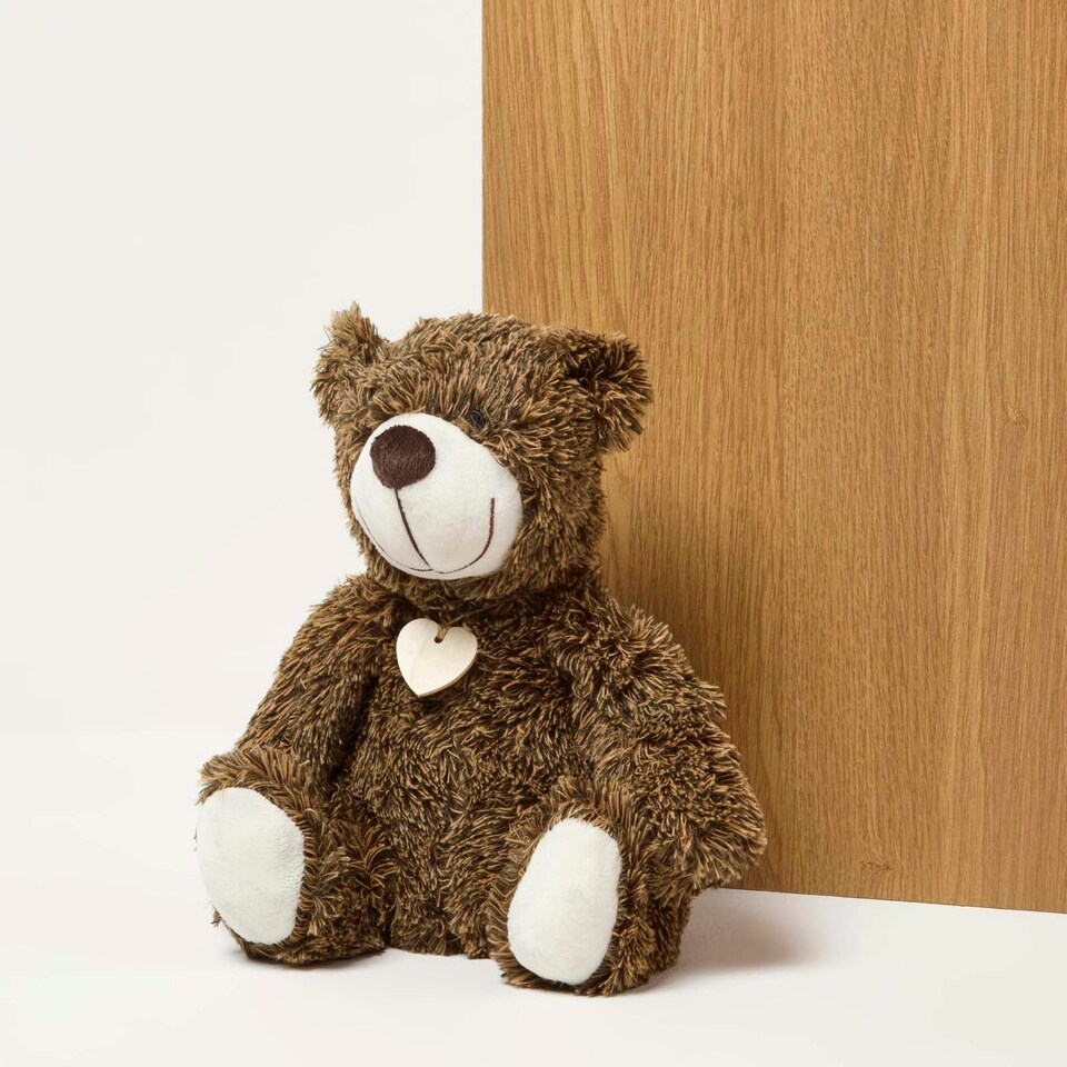 image 1 of Homescapes Teddy Bear Doorstop - Set of 2 - Animal Door Stops