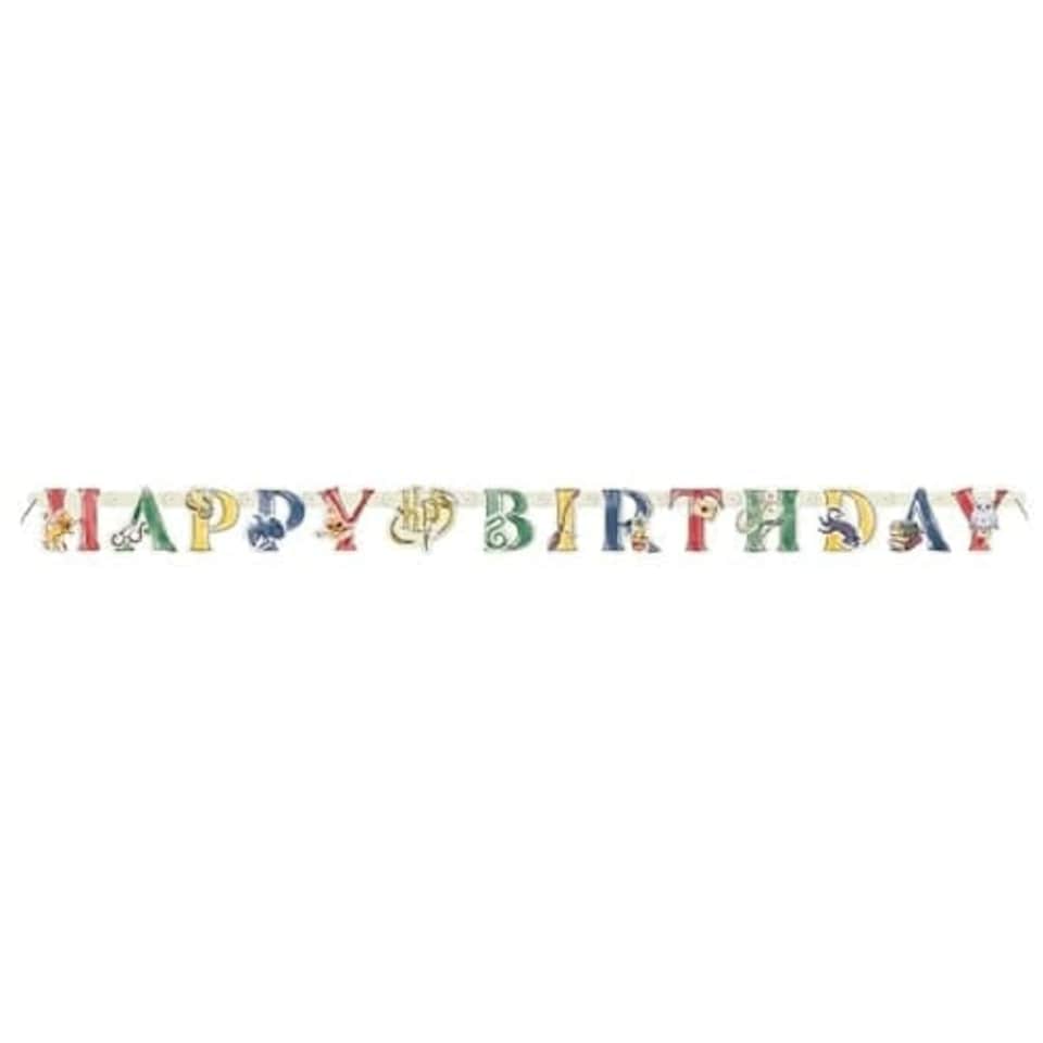 image 1 of Harry Potter Happy Birthday Cardboard Letter Banner 182cm